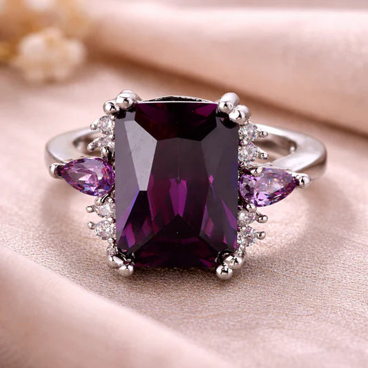 Francisca Ring with Amethyst