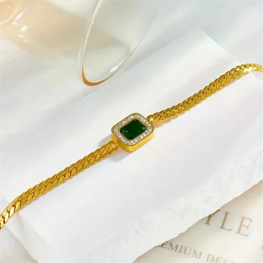 Ioanna Green Bracelet with Emerald