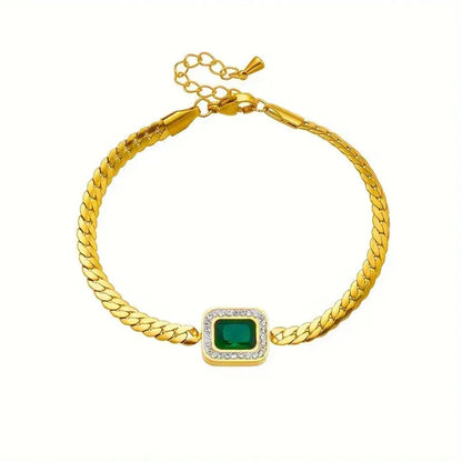Ioanna Green Bracelet with Emerald