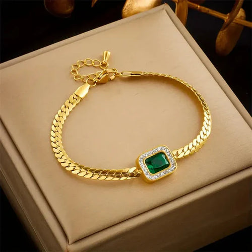 Ioanna Green Bracelet with Emerald