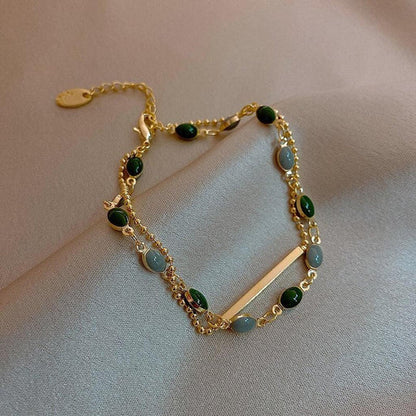 Bracelet with double charm