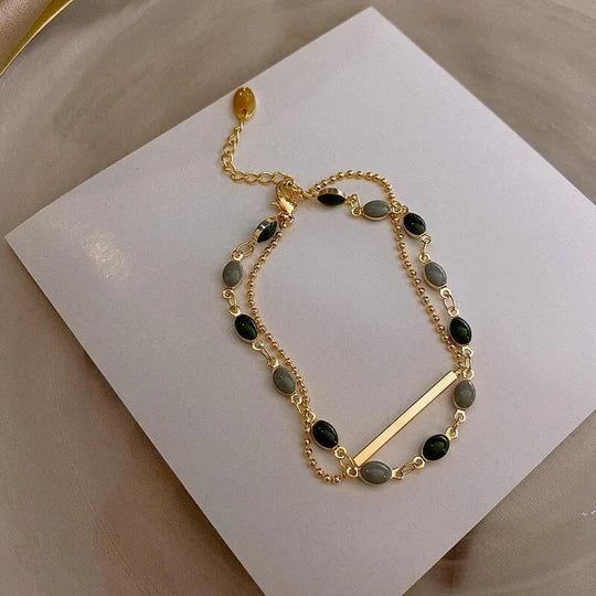 Bracelet with double charm