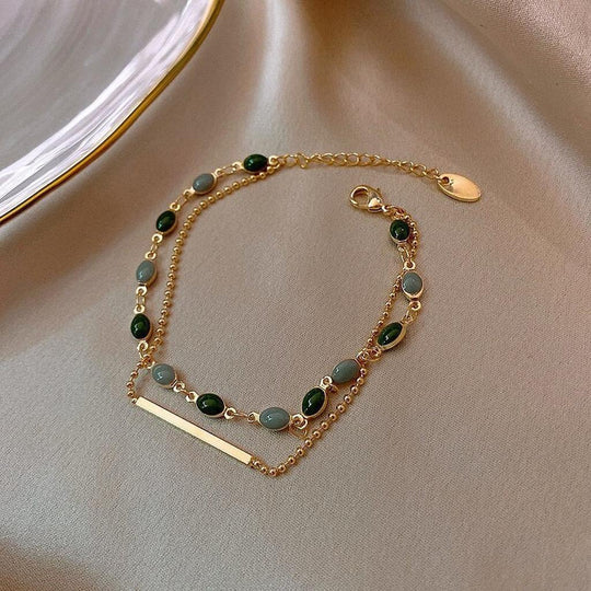 Bracelet with double charm