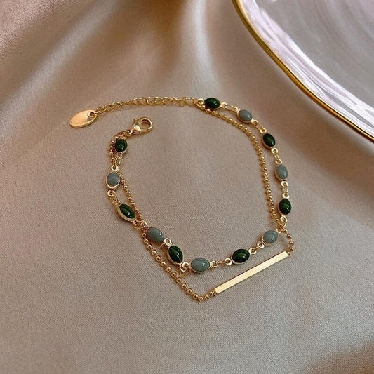 Bracelet with double charm