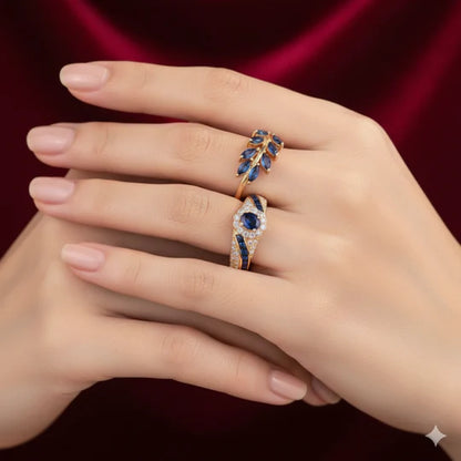 Imperial Shine Gold Ring Set