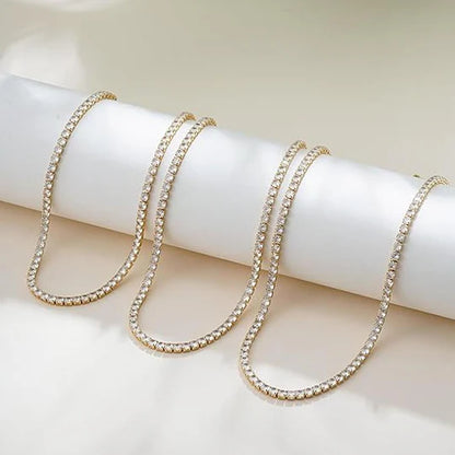 Gold gemstone necklace