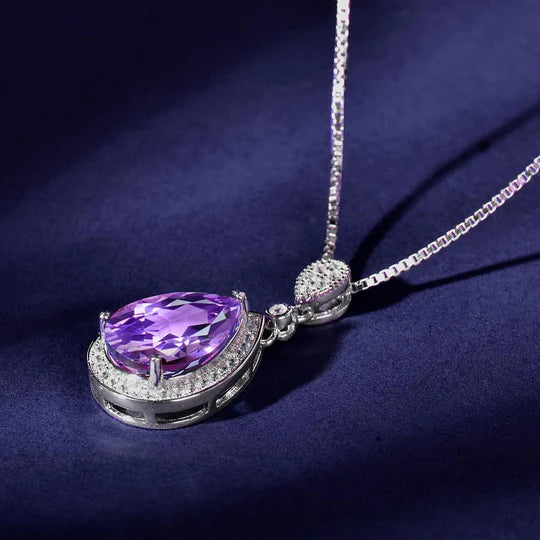 Yvonne amethyst necklace