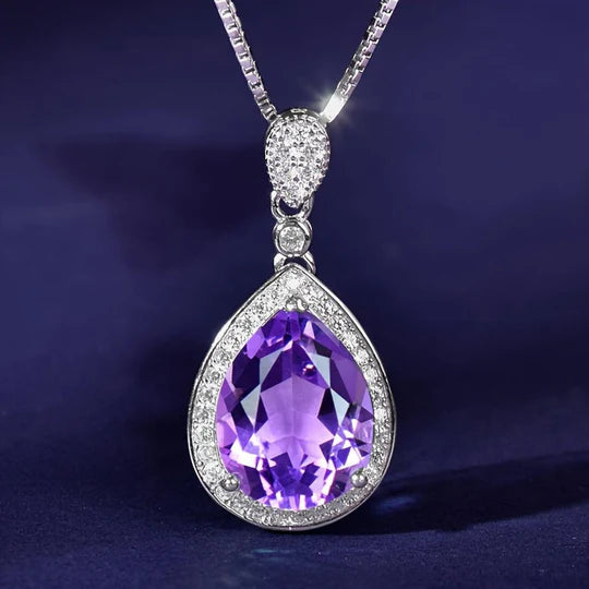 Yvonne amethyst necklace
