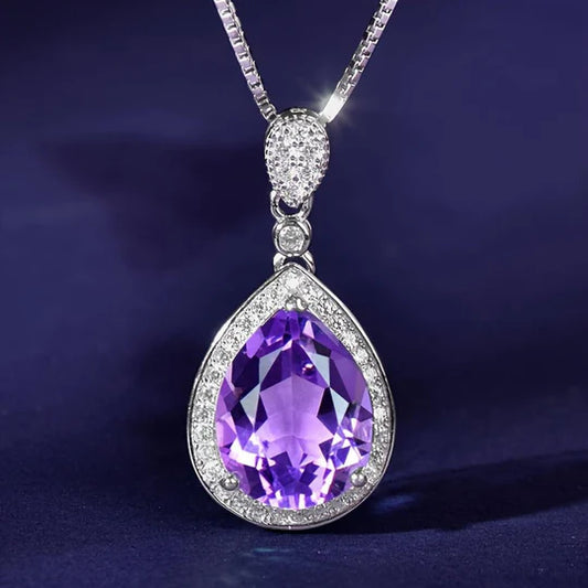 Yvonne amethyst necklace