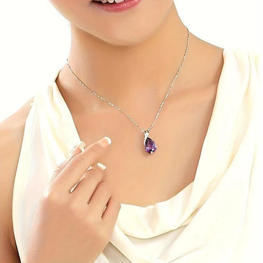 Verena necklace with amethyst