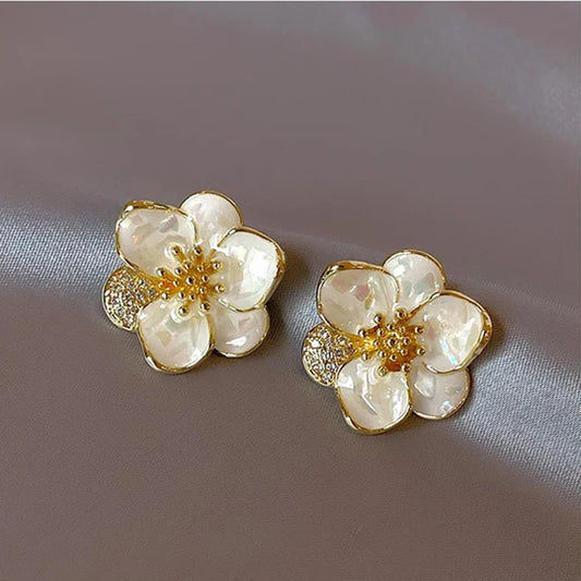 Golden Petal Earrings
