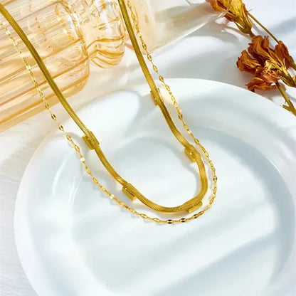 Retro gold two-layer necklace Sorella Gem