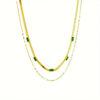 Retro gold two-layer necklace Sorella Gem