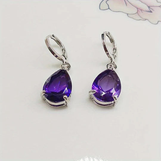 Tania Amethyst Earrings