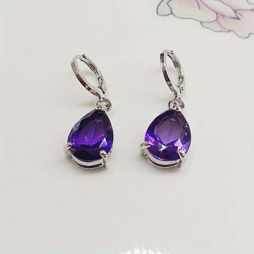Tania Amethyst Earrings